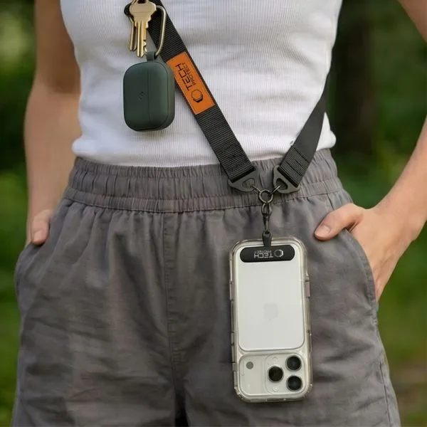 Λουράκι Κινητού Crossbody Tech-Protect C9S Rope Μαύρο / Πορτοκαλί - Image 6