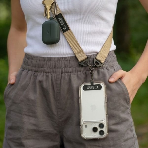 Λουράκι Κινητού Crossbody Tech-Protect C9S Rope Sienna Beige - Image 7