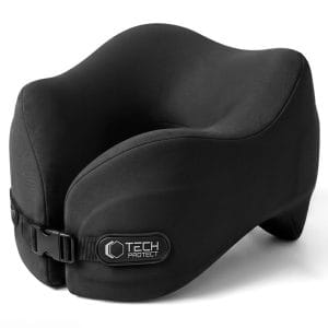 Μαξιλάρι αυχένα ταξιδίου Tech-Protect ComfortRest memory foam μαύρο