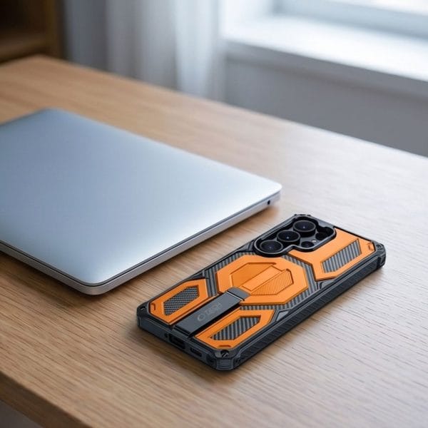 Θήκη Samsung Galaxy S26 Ultra Tech-Protect MagBlast MagSafe με 2 Τζάμια Black/Orange - Image 8