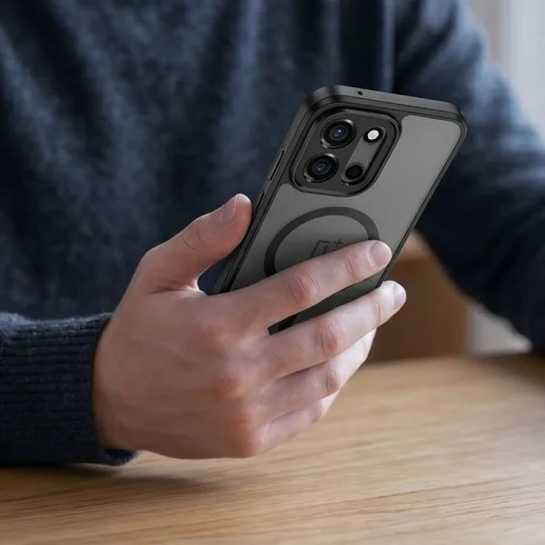 Θήκη OnePlus Nord 6 Tech-Protect MagMat MagSafe Μαύρη με Ημιδιάφανη Πλάτη - Image 6