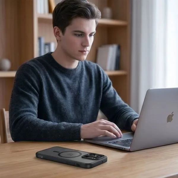 Θήκη OnePlus Nord 6 Tech-Protect MagMat MagSafe Μαύρη με Ημιδιάφανη Πλάτη - Image 7