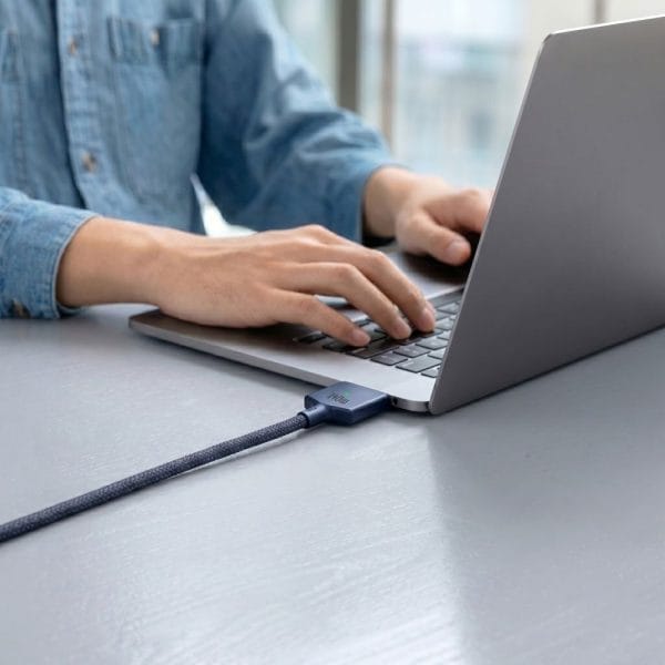 Καλώδιο MacBook USB-C σε MagSafe 3 Tech-Protect MMC01 Ultraboost 140W 200cm Midnight Blue - Image 4