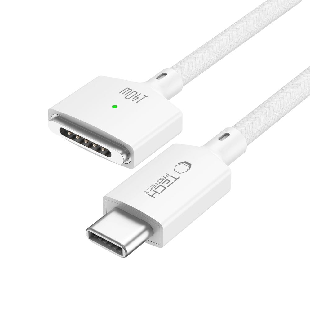 Καλώδιο MacBook USB-C σε MagSafe 3 Tech-Protect MMC01 Ultraboost 140W 200cm White - Image 2