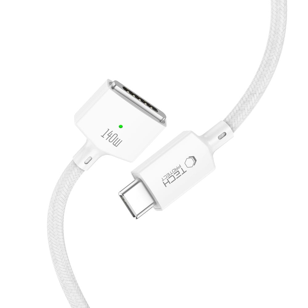 Καλώδιο MacBook USB-C σε MagSafe 3 Tech-Protect MMC01 Ultraboost 140W 200cm White - Image 3