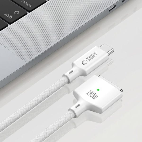 Καλώδιο MacBook USB-C σε MagSafe 3 Tech-Protect MMC01 Ultraboost 140W 200cm White - Image 5
