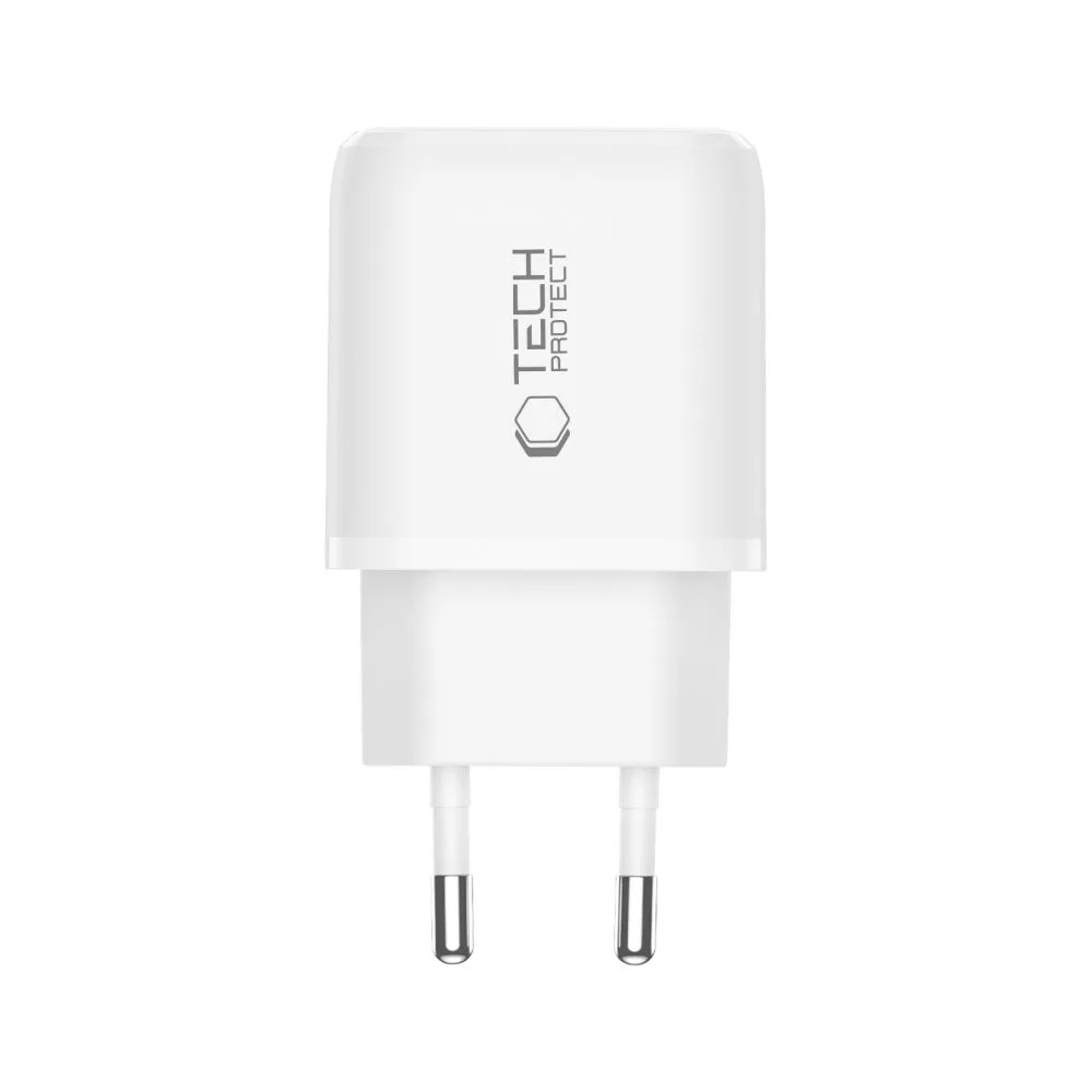 Φορτιστής Τοίχου Tech-Protect NCA65W-GAN 65W USB-C PD / USB-A QC 3.0 White - Image 3