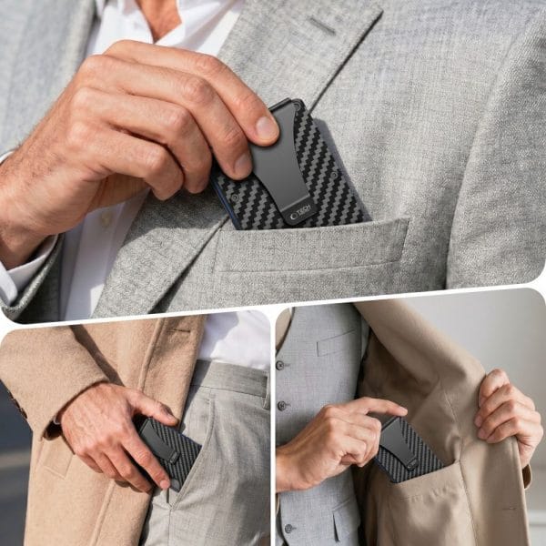 Πορτοφόλι Καρτών RFID Blocking Tech-Protect Thorn Carbon Black - Image 4