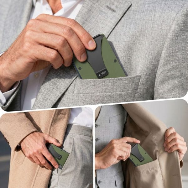 Πορτοφόλι Καρτών RFID Blocking Tech-Protect Thorn Military Green - Image 4