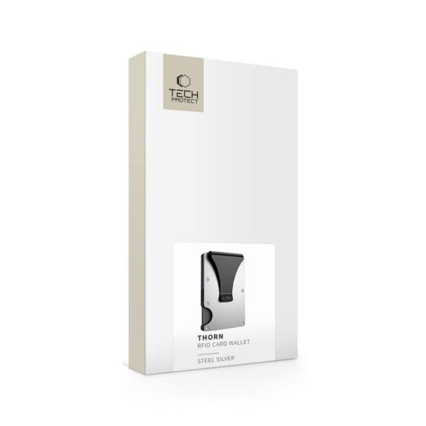 Πορτοφόλι Καρτών RFID Blocking Tech-Protect Thorn Steel Silver - Image 8
