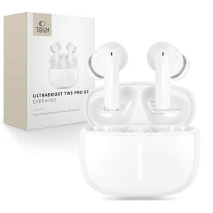Ασύρματα Ακουστικά Bluetooth Tech-Protect UltraBoost Pro G3 TWS White