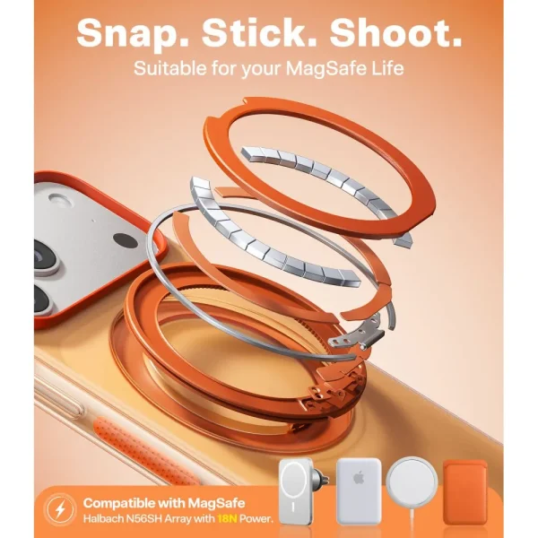 Θήκη iPhone 17 Pro Torras Ostand O3 Hue MagSafe Golden Citrus - Image 6