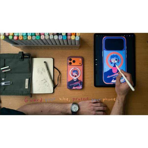 Θήκη iPhone 17 Pro Torras Ostand Q3 Air GAWX Limited Neon Night Muse - Image 14