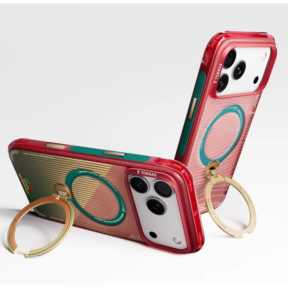 Θήκη iPhone 17 Pro Torras Ostand Q3 Air World Cup Limited MagSafe Portugal Red - Image 2