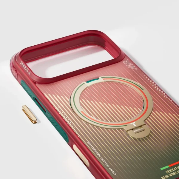 Θήκη iPhone 17 Pro Torras Ostand Q3 Air World Cup Limited MagSafe Portugal Red / Green - Image 4