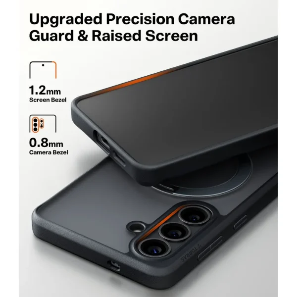 Θήκη Samsung Galaxy S26 Torras Ostand Q3 Spin Obsidian Black - Image 8