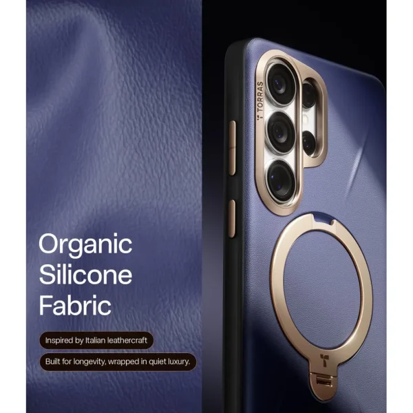 Θήκη Samsung Galaxy S26 Ultra Torras Ostand Q3 VegSkin Dark Purple - Image 4