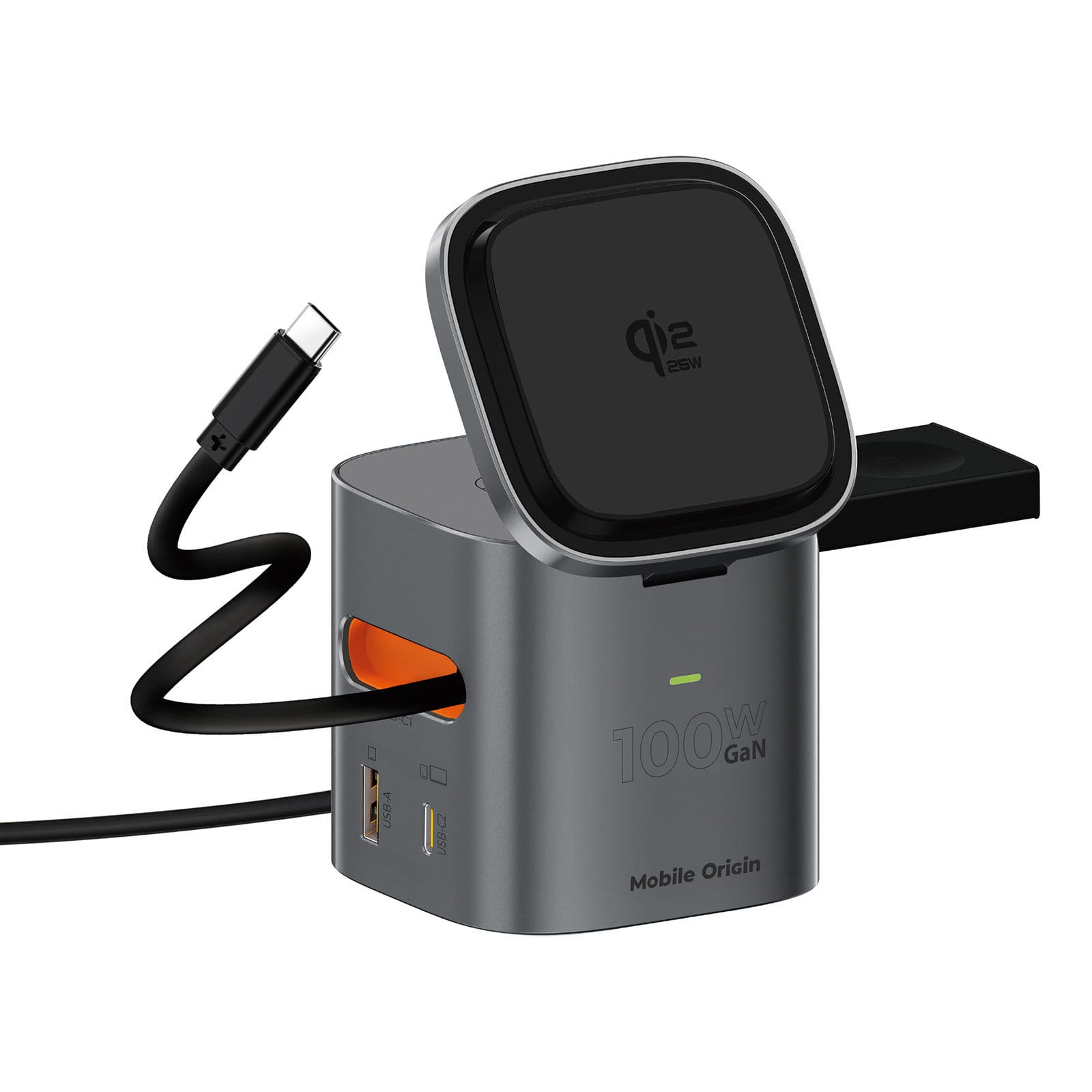 Mobile Origin 100W Qi2 25W Foldable Charger PW37 MagSafe Compatible