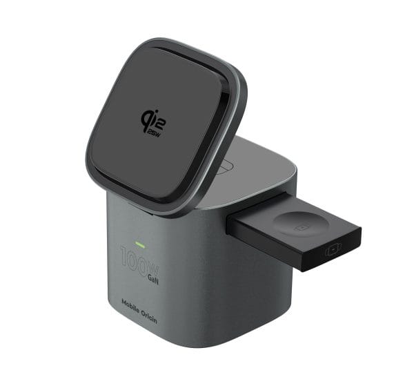 Mobile Origin 100W Qi2 25W Foldable Charger PW37 MagSafe Compatible