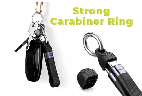 Mobile Origin 240W 40Gbps 8K USB-C Keychain Cable CB17 Black
