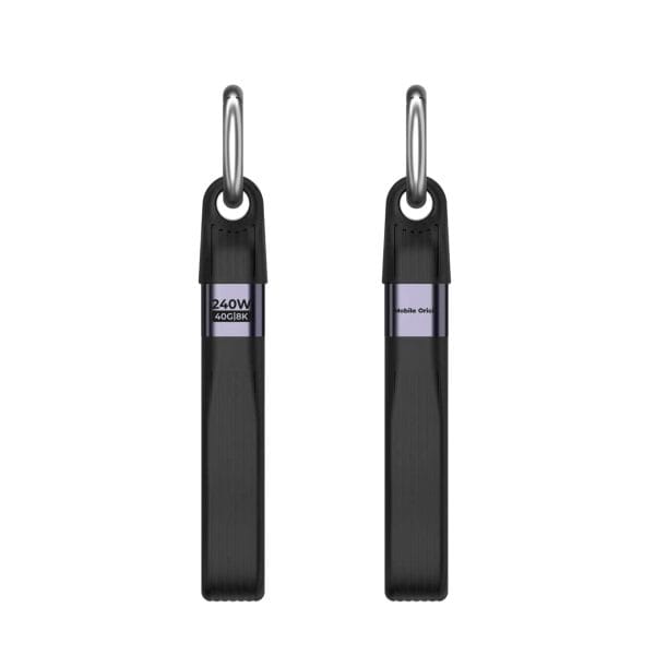 Mobile Origin 240W 40Gbps 8K USB-C Keychain Cable CB17 Black