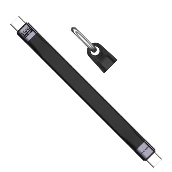 Mobile Origin 240W 40Gbps 8K USB-C Keychain Cable CB17 Black
