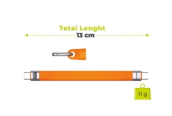 Mobile Origin 240W 40Gbps 8K USB-C Keychain Cable CB17 Orange