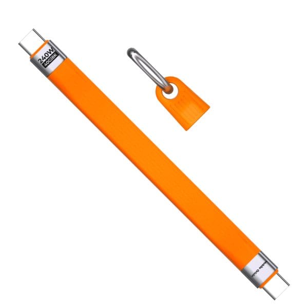 Mobile Origin 240W 40Gbps 8K USB-C Keychain Cable CB17 Orange