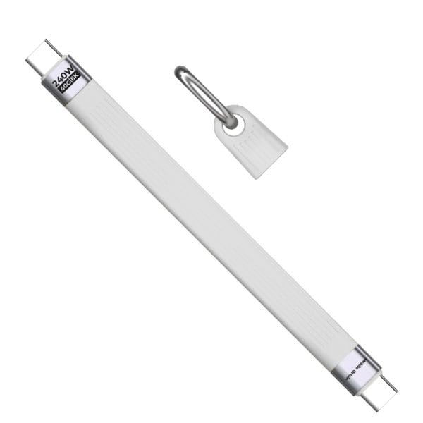 Mobile Origin 240W 40Gbps 8K USB-C Keychain Cable CB17 White