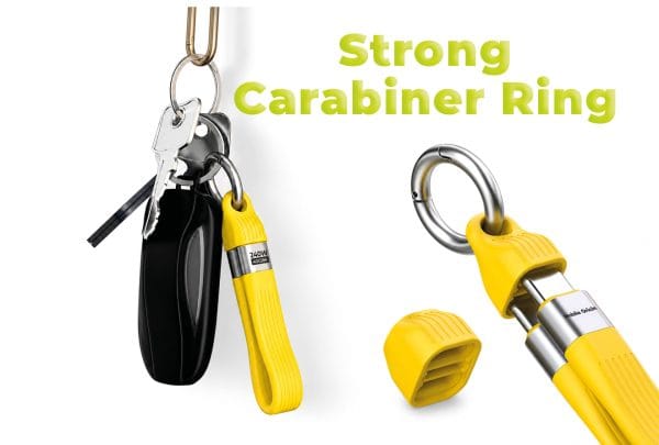 Mobile Origin 240W 40Gbps 8K USB-C Keychain Cable CB17 Yellow