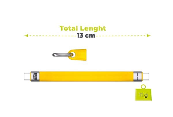 Mobile Origin 240W 40Gbps 8K USB-C Keychain Cable CB17 Yellow
