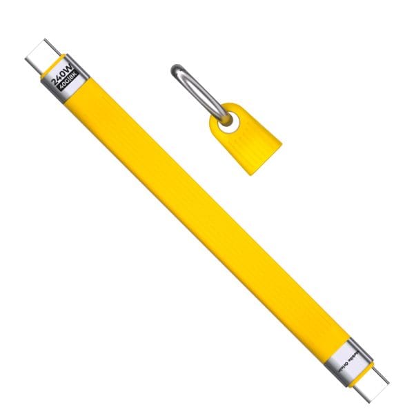 Mobile Origin 240W 40Gbps 8K USB-C Keychain Cable CB17 Yellow