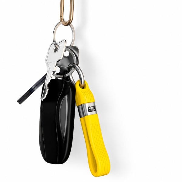 Mobile Origin 240W 40Gbps 8K USB-C Keychain Cable CB17 Yellow