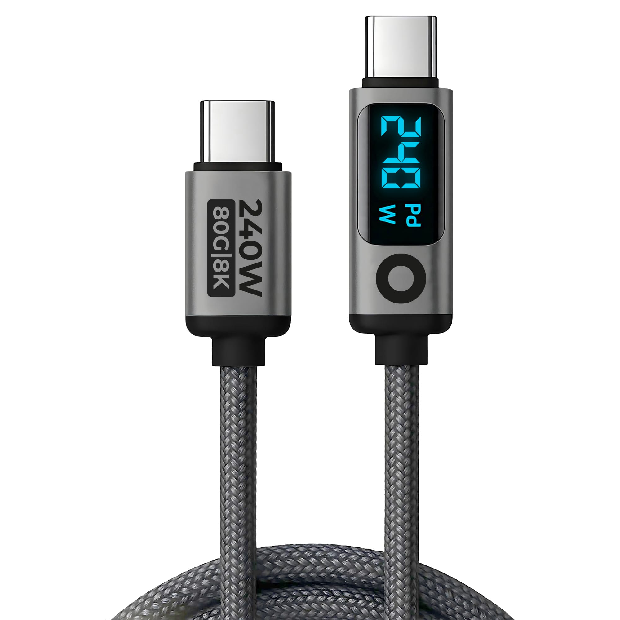 Mobile Origin 240W 80Gbps 8K/60Hz LED Display USB-C Cable 1.5m CB18