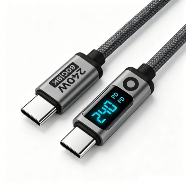 Mobile Origin 240W 80Gbps 8K/60Hz LED Display USB-C Cable 1.5m CB18