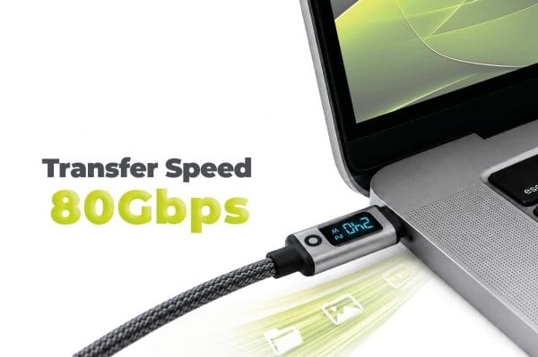 Mobile Origin 240W 80Gbps 8K/60Hz LED Display USB-C Cable 1.5m CB18