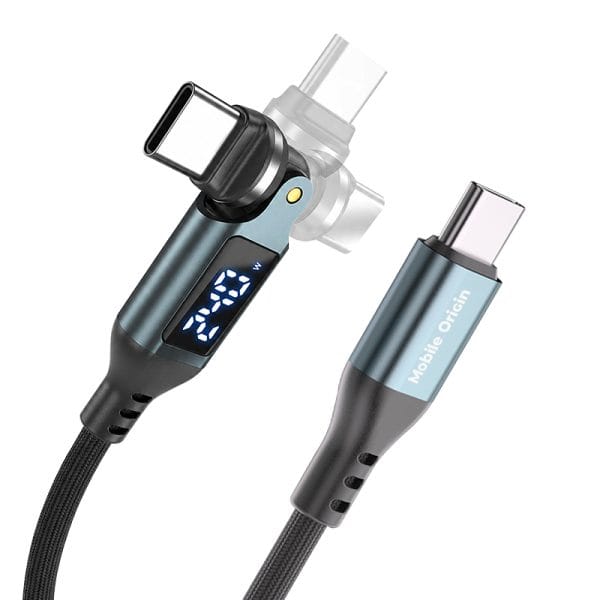 Mobile Origin 240W Display 540° Rotating USB-C to USB-C Cable 1 m CB16