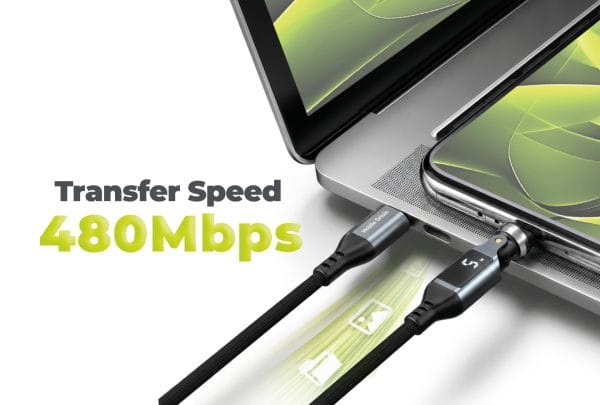 Mobile Origin 240W Display 540° Rotating USB-C to USB-C Cable 1.8 m CB16