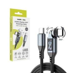 Mobile Origin 240W Display 540° Rotating USB-C to USB-C Cable 1.8 m CB16