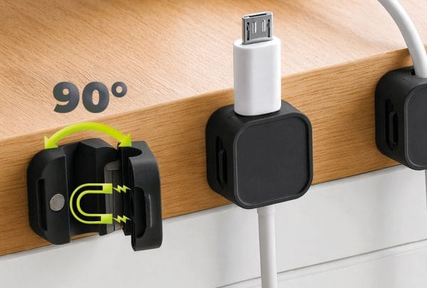 Mobile Origin Cable Cord Organizer Holder CB8 Black