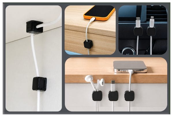 Mobile Origin Cable Cord Organizer Holder CB8 Black