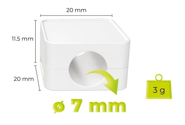 Mobile Origin Cable Cord Organizer Holder CB8 White