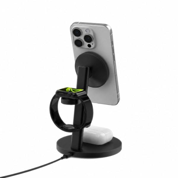 Mobile Origin Qi2 25W PowerStand Pro 3in1 with 40-60W AVS GaN Charger PW40 Black