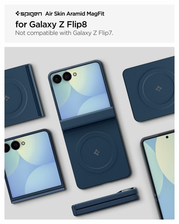 Spigen Air Skin Aramid MagSafe navy - Samsung Galaxy Z Flip8