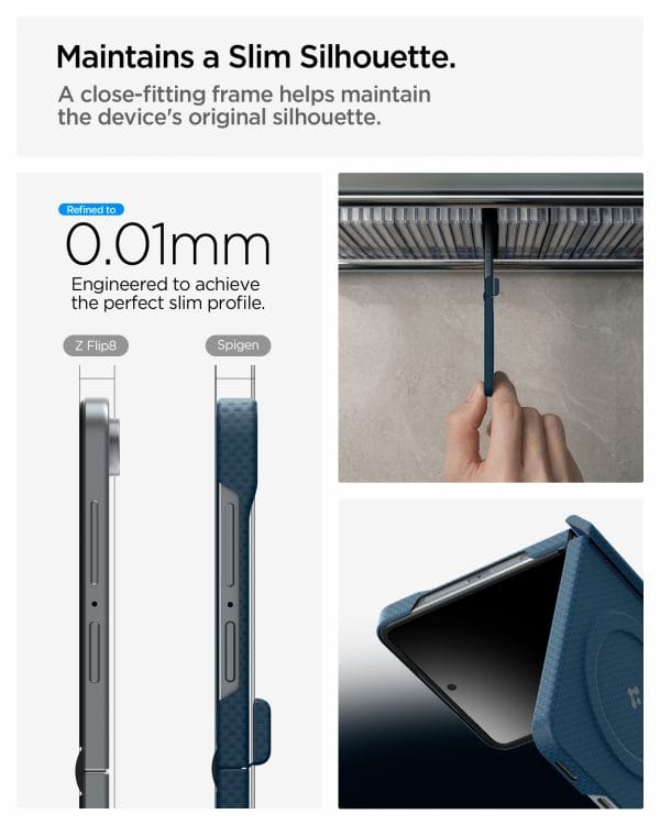 Spigen Air Skin Aramid MagSafe navy - Samsung Galaxy Z Flip8