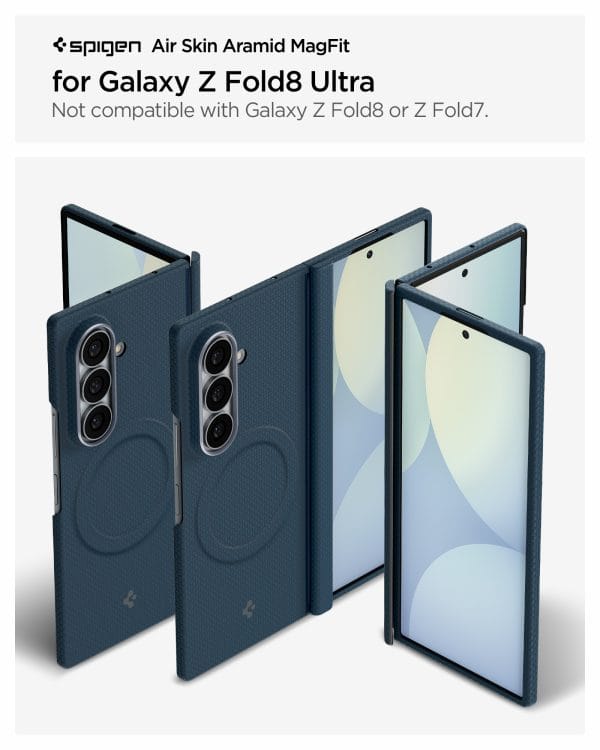 Spigen Air Skin Aramid MagSafe navy - Samsung Galaxy Z Fold8 Ultra