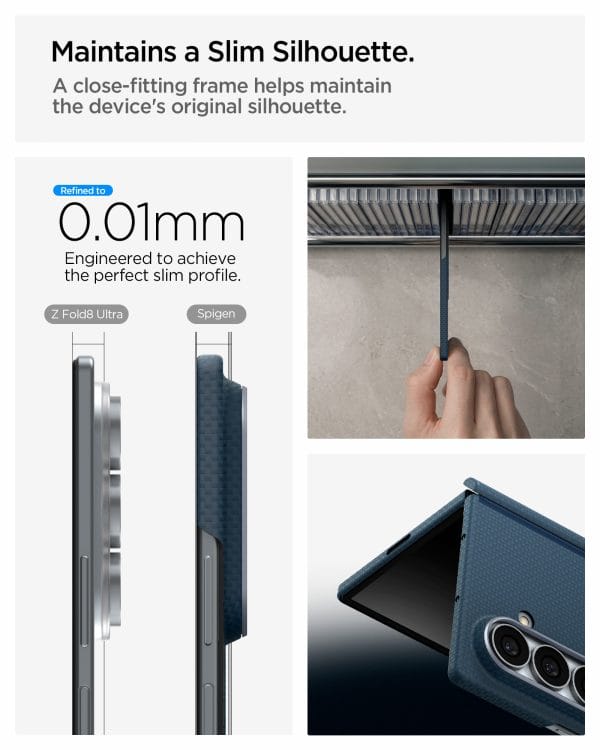 Spigen Air Skin Aramid MagSafe navy - Samsung Galaxy Z Fold8 Ultra