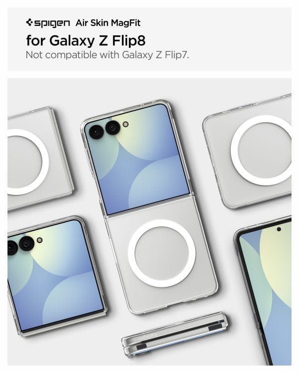 Spigen Air Skin MagSafe clear white - Samsung Galaxy Z Flip8