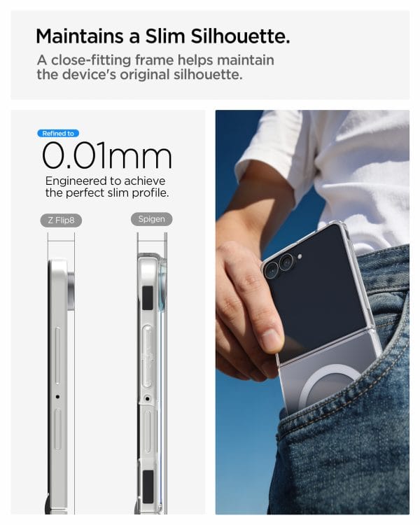 Spigen Air Skin MagSafe clear white - Samsung Galaxy Z Flip8