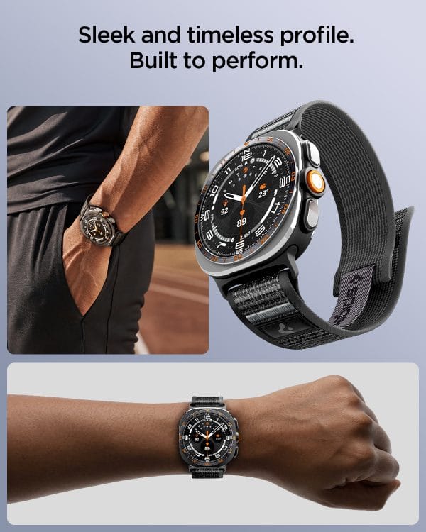Spigen Athlex Air active black gray - Samsung Galaxy Watch Ultra 2/1 47mm